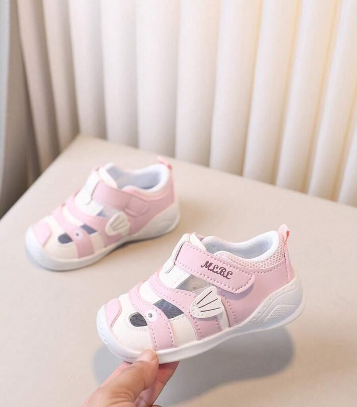 Girls' Cartoon Print Hollow Summer Sandals