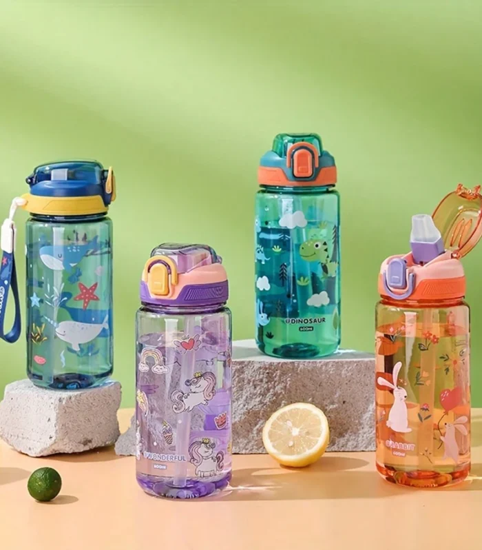 600ml cartoon water bottle